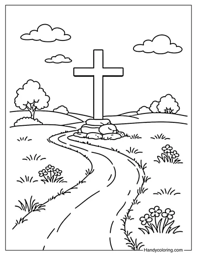 A Cross at The End of The Road