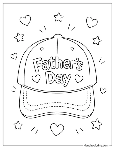 A Hat for Dad with The Words Father's Day