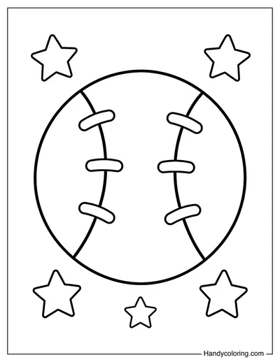 A Simple Baseball with Small Stars