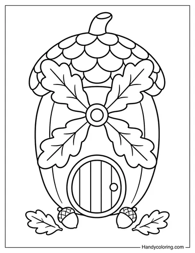 Acorn Windmill with Oak Leaf Blades