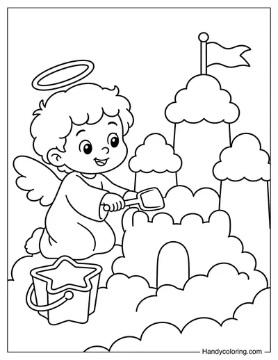 Angel Building a Cloud Castle