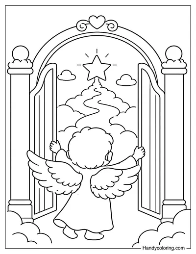 Angel Opening the Gates of Heaven