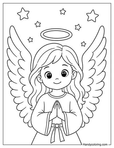 Angel with Big Wings
