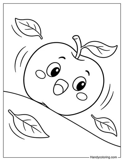 Apple Rolling Down a Little Hill