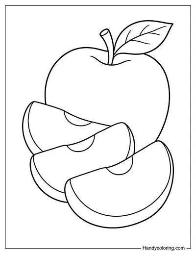 Apple Slices in a Simple Fan