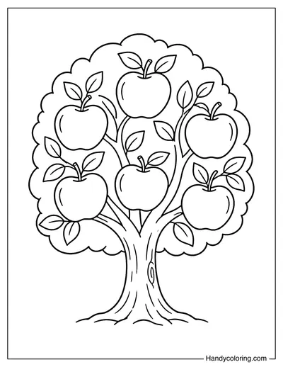 Apple Tree with Big Apples