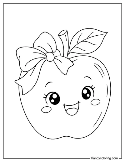 Apple with a Big Bow