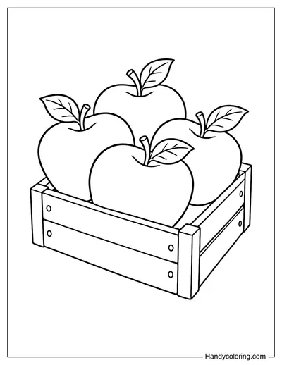 Apples in a Wooden Crate