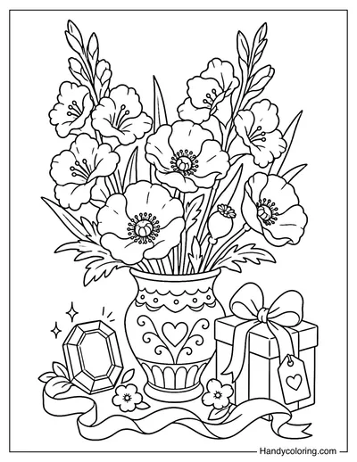 August Birth Flowers and Peridot