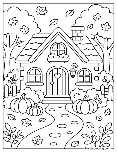 Autumn Cottage in October
