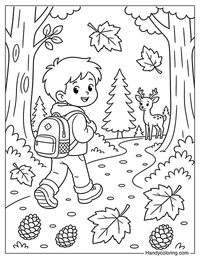 Autumn Forest Hiking Adventure