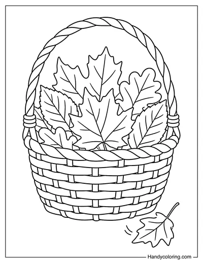 Autumn Leaf Basket