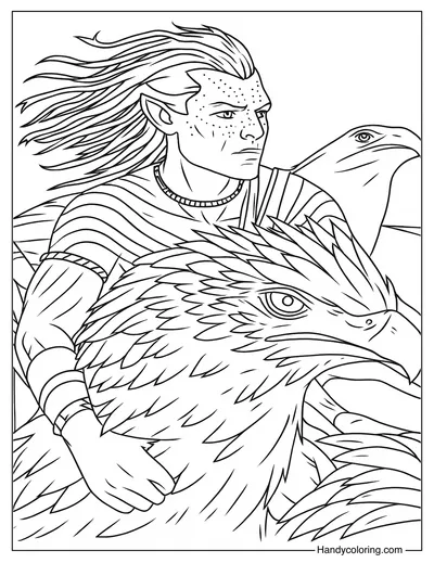 Avatar 3 Fire and Ash Coloring Printable