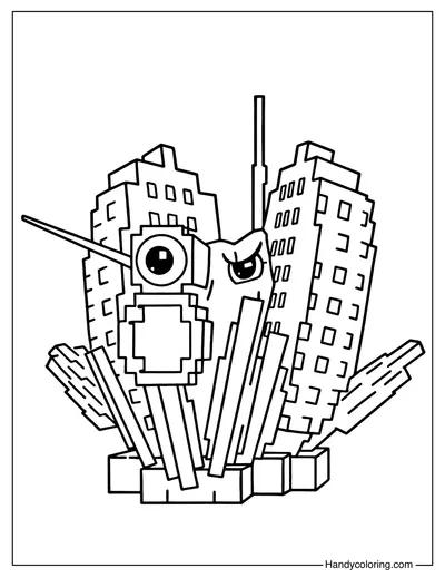 Avocado Assassino Coloring Page Plants vs Brainrots