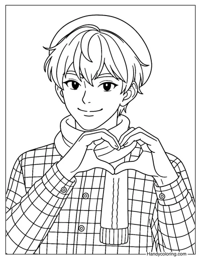 Baby Making a Heart with His Hands
