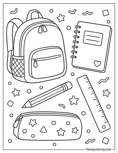 Backpack and School Supplies