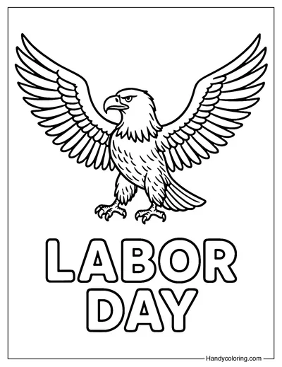 Bald Eagle Coloring Page