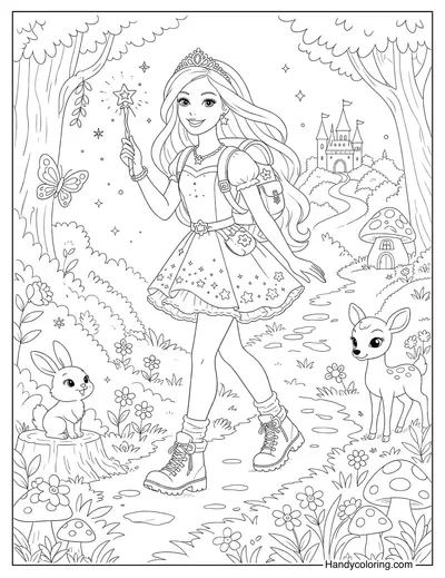 Barbie Explores The Magical Forest
