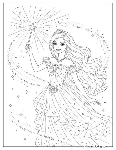 Barbie Holding A Magic Wand