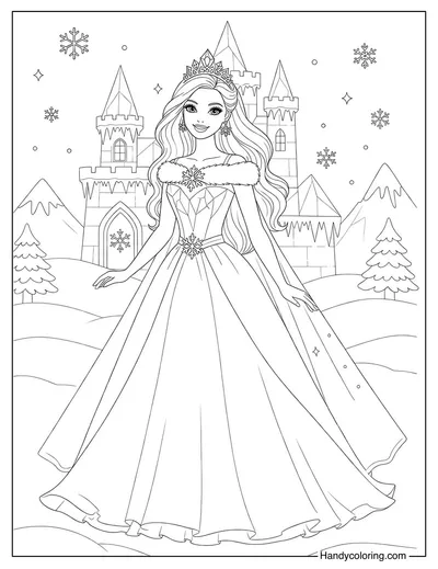 Barbie Ice Princess In A Snow Castle