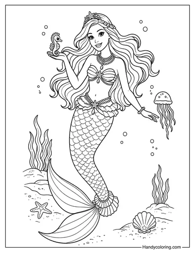 Barbie Mermaid Under The Ocean