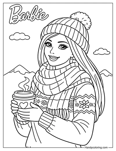Barbie Wearing Cozy Winter Outfit