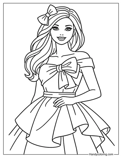 Barbie Wearing Stylish Outfit