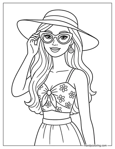 Barbie Wearing Summer Outfit