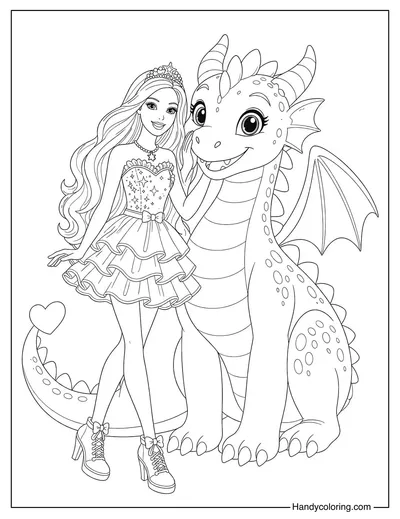Barbie with Dragon Friend