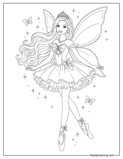 Barbie With Sparkling Fairy Wings