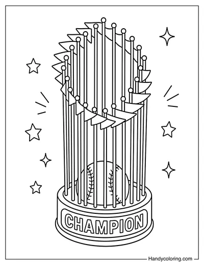 Baseball Championship Trophy
