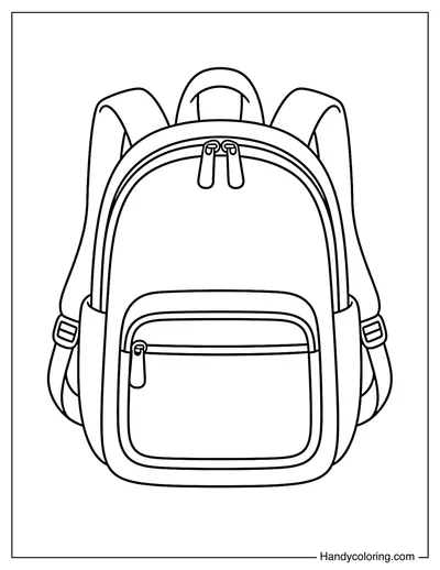 Basic School Backpack Front View
