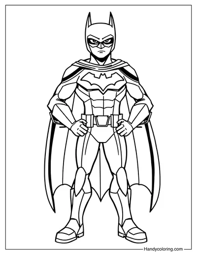Batman Printable Color Page