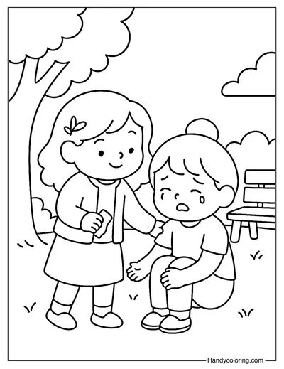 Be Brave to Be Kind Coloring Page