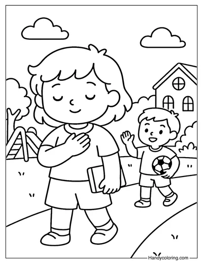 Be Brave to Say No Coloring Page