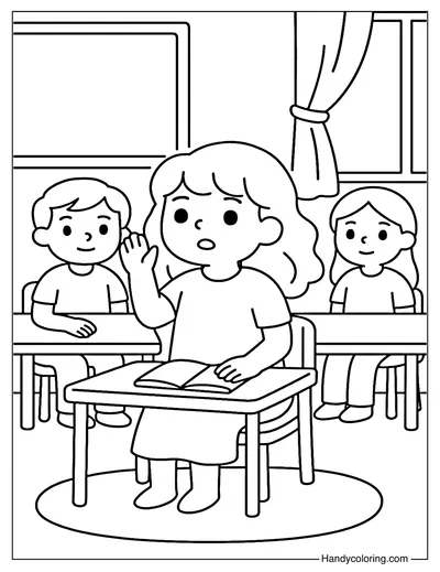 Be Brave to Speak Coloring Page