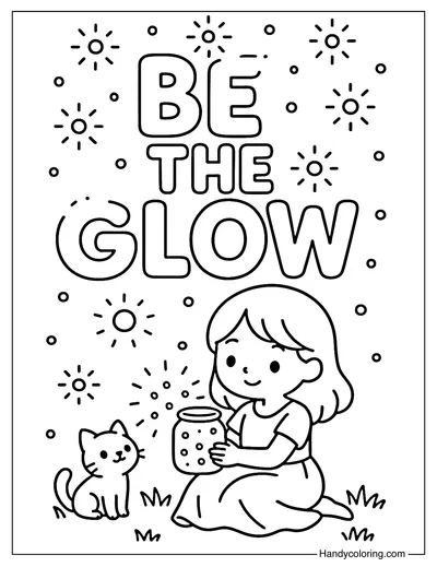 Be the Glow Coloring Page