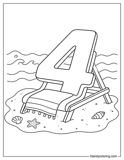 Beach Chair Relaxing Number Four