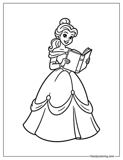 Belle Reading Book