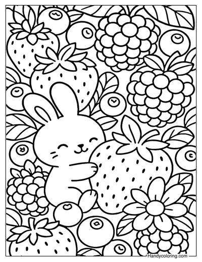 Berry Delight Coloring Page