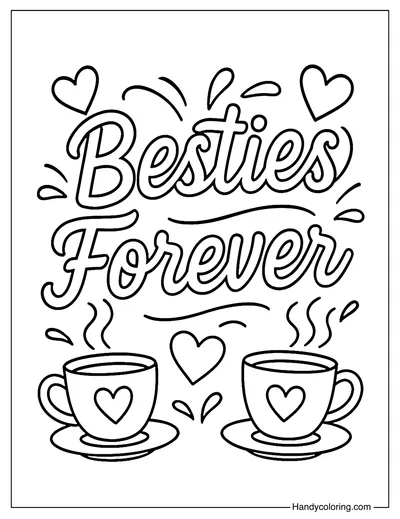 Bestie Forever Quote Page