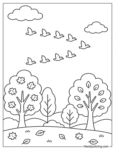 Birds Flying South