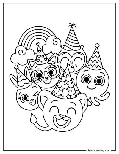 Bolofofos Birthday Fun Coloring Page