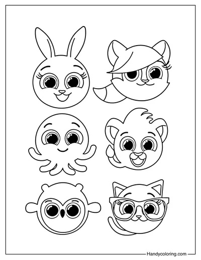 Bolofofos Crew Coloring Page