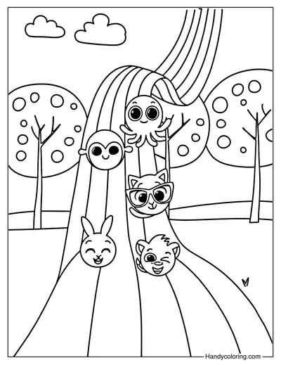 Bolofofos Playful World Coloring Page