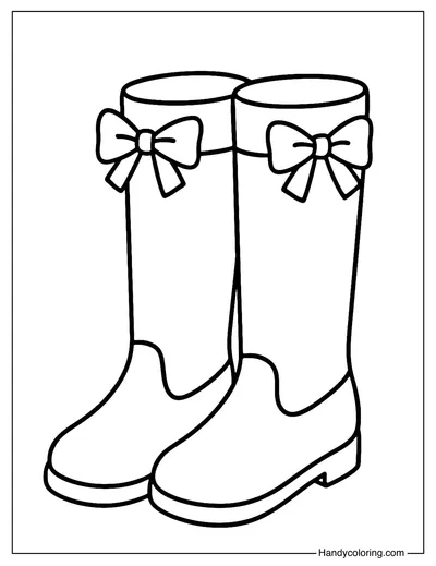Boots Highlight Coloring Page