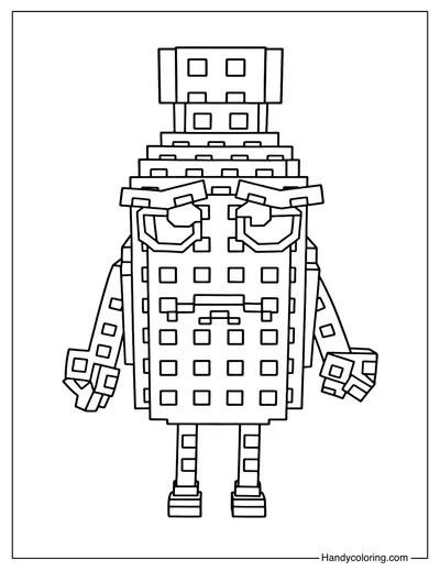 Bottellini Plants vs Brainrots Coloring Page