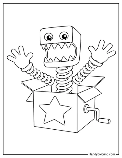 Boxy Boo Popping Out of Box