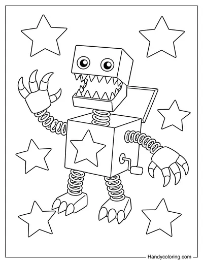 Boxy Boo with Big Star Shapes