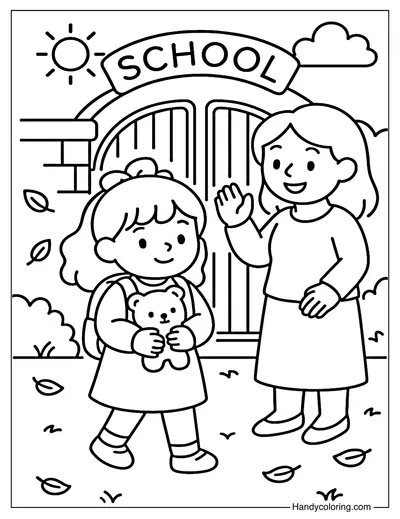 Brave on the First Day Coloring Page